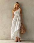 Judith | Luchtige One-Shoulder Maxi Jurk