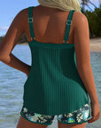 By Esmee® | Gestreepte Tankini met Twee Delige Strandshort