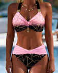 Gabriëlle | Bikini met Verlooplijnenpatroon