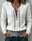 Cornelia | Kabeltrui met Veterdetail