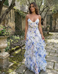 Cyranne - Maxi jurk met bloemenprint en volants