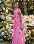Sofieke - 3D Bloemen Maxi Jurk