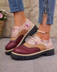 Roosmarijn | Oxford schoenen met bloemenprint