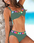 Split-Bikini met kleurverloop