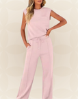 Anna – Casual Zomer Lounge Co-ord Set - Legergroen