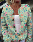 Foxfield™ | Dames Vintage Bloemen Cardigan