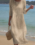 Améliane™ — Elegante midi-jurk met delicate details