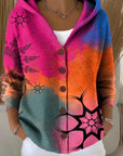 Abril | Bedrukte cardigan met capuchon