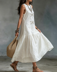 Everdien | Mouwloze Maxi Jurk