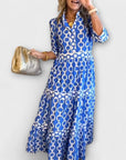 JULIANA | MIDI-JURK MET KETTINGPATROON
