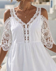 Lisette | Off-Shoulder Kanten Jurkje