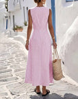 Nola | Zomerjurk met Streepjes en Twist Taille