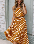 Anne - Polkadot Jurk met Tijdloze Print