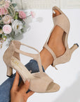 Ciska | Sandalen met hak en open tenen