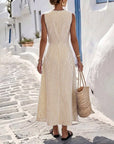 Nola | Zomerjurk met Streepjes en Twist Taille