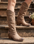 Laurette | Westernlaarzen met gespen