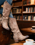 Laurette | Westernlaarzen met gespen