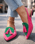 Marrit | Elegante Slingback Loafers met Franje