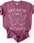 Anti-Social Butterfly - Comfort Colors Relaxed Fit Premium T-Shirt