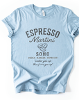 Espresso Martini, Vintage Vervaagde Print - Bella Canvas Super Zachte Standaard Pasvorm T-shirt