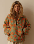 Marcia | Fleece Trui met Revers en Ritssluiting