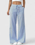Manon – Comfortabele wide leg broek met strepen
