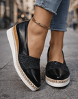 Ida | Luxe Glitter Wedge Sneakers