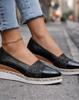 Ida | Luxe Glitter Wedge Sneakers