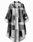 Signe | Loszittende geruite blouse