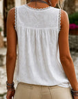 Marjet | Kanten Tanktop met V-hals