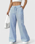Manon – Comfortabele wide leg broek met strepen