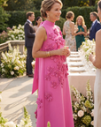 Sofieke - 3D Bloemen Maxi Jurk