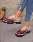 Roosmarijn | Oxford schoenen met bloemenprint