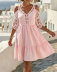 Lisette | Off-Shoulder Kanten Jurkje