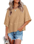 Liselotte | Losvallend T Shirt met Klokmouwen