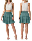 Liz - Rokje met ingebouwde shorts en elastische taille