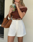 Marloes - Stijlvolle high waist short
