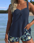 By Esmee® | Gestreepte Tankini met Twee Delige Strandshort