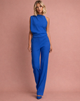 Lieke | Mouwloze Jumpsuit Met Wijde Pijpen