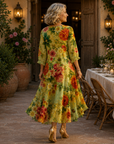 Juul | Prachtige Bloemen Midi Jurk