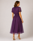 Flavia | Maxi Jurk met Druppelnek en Kant Chiffon Rand