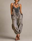 Mieke | Boho geborduurde jumpsuit