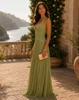 Shailine™ | Groene smaragd jurk