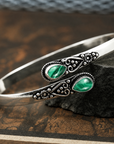 Rebecca - Vintage zilveren armband met agaat