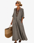 Kirsten - Lange Caftan - Taupe