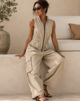 Emilia - Praktische Cargo Jumpsuit met Zakken