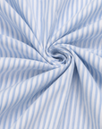 Laurina | Lange Gestreepte Jurk met Cut-out Hals