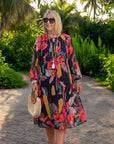 Florida – Elegante bloemenjurk