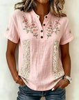 Rosanne | Vintage Bloemenprint Blouse