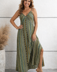 Sandra - Maxi Zomerjurk met hoge taille en prints